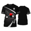 Nurse Heart 3D Tee Shirt Nursing Custom Tshirt