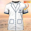 Nurse Tshirt, Nursing Custom Shirts, Nurse Uniform, Nurse Personalized Name White