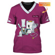 Nurse T-shirt Best For Wearing Nurse Scrubs Custom Nursing Shirt Purple