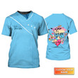 LNP Is A Work Of Heart Personalized Name 3D Tshirt Blue Ver - QB95 [Non Workwear]