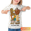 Personalized Love 1st Grade 3d Kid Shirt