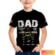 Firefighter Dad A Son’s First Hero A Daughters First Love – Personalization 3D Kid Shirt