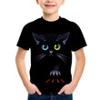 Cat In The Shadow 3D Kid T-Shirt