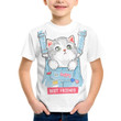 Cat Be Happy Best Friend 3D Kid T-Shirt