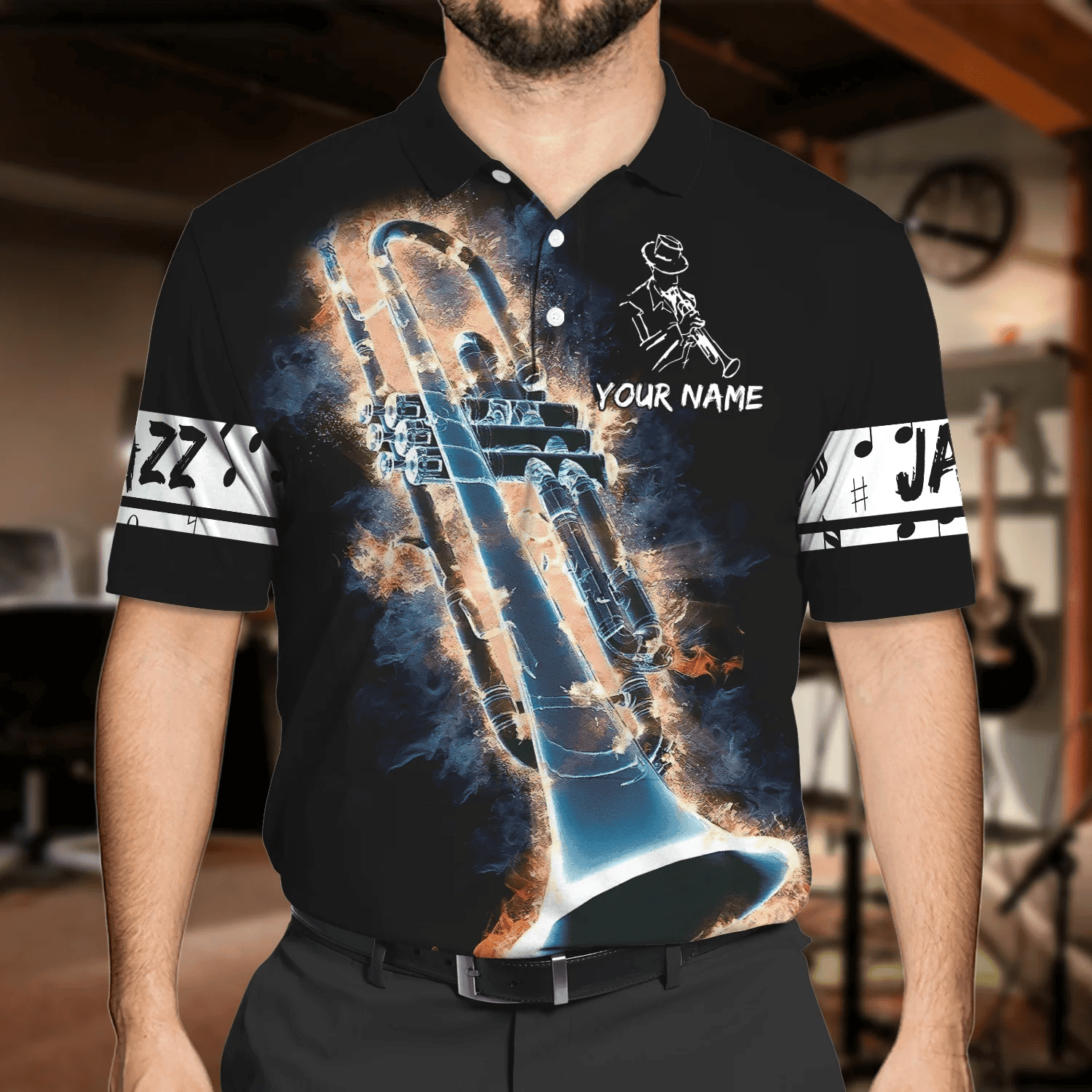TRUMPET - Personalized Name 3D Tshirt 03 - Nvc97