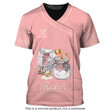 Lovely Pink Baker T-Shirt Baking Tools Pattern Tee Shirt Cake Lover