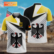 Germany Line Pattern Personalized Name 3D Polo Shirt