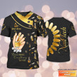 Nails Make Everything Better Personalized 3D Tshirt Black Gold Manicurist Gift Custom Name Tad (Non Workwear)