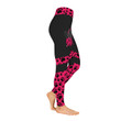 Pink Pattern Dog Grooming Leggings Gift For Women