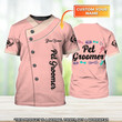 Groomer Pink Uniform Personalized Name 3D Tshirt (Non Workwear)