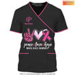 Peace Love Mental Health Custom T-shirt Therapy Psychology Tee Shirt [Non Workwear]