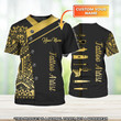 Tattoo Artist Yellow Ver Personalized Name 3D Tshirt (Non Workwear)