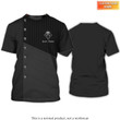 Black Jeweler Fashion Uniform Tee Shirt Jewelry Royal Style 3D T-shirt (Non-workwear)