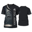 DJ Headphone 3D Tee Shirt Disc Jockey Custom T Shirt Gift For DJ