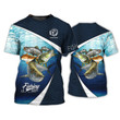 Fish Skin Pattern Tee Shirt Custom Fisher Tshirt Fishing 3D Tshirt