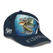 Fish Skin Cap Fisher Personalized Name 3D Baseball Cap Fishing Classic Cap