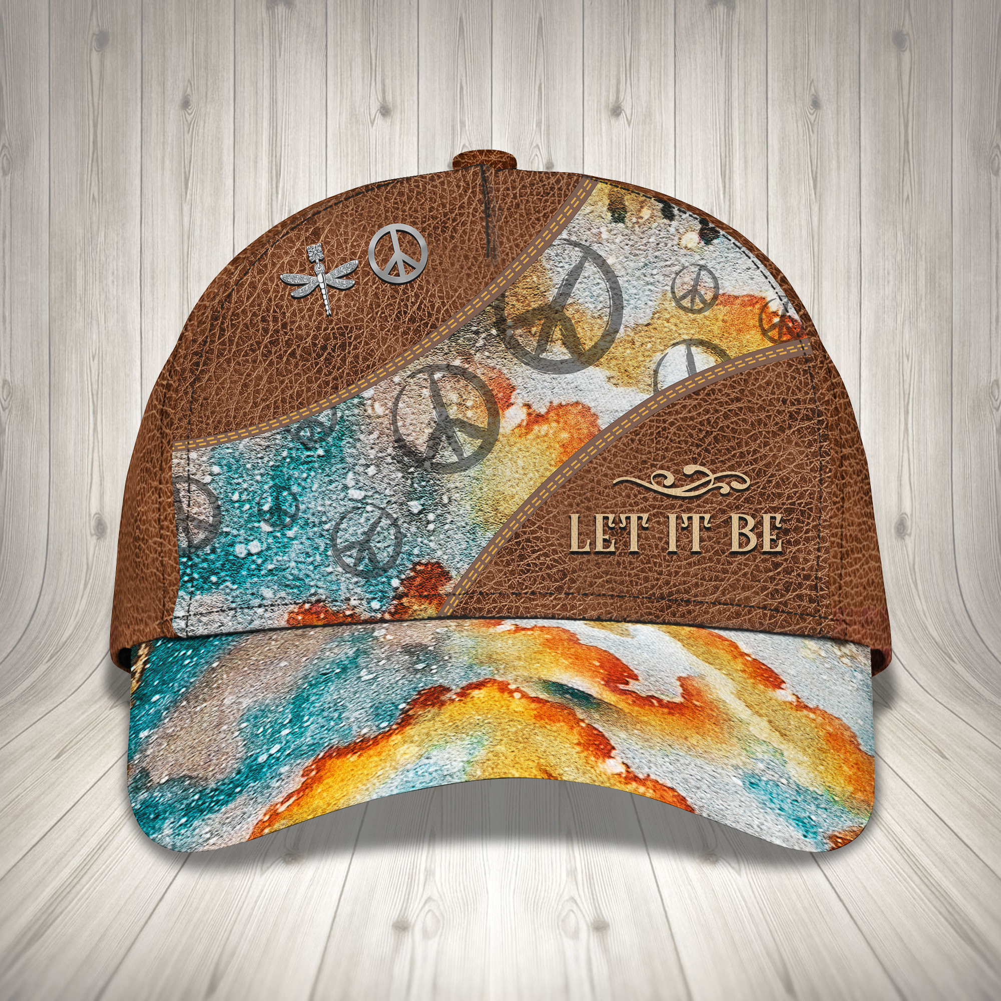 Let It Be Hippie 3D Classic Cap