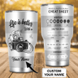 Life Is Better With A Camera - Personalized Name Tumbler 7 - Nvc97