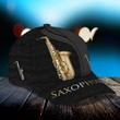 Saxophone Classic Cap Saxophonist3D Baseball Cap Gift For Jazz Lover 02