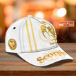 Scorpio Classic Cap Custom Name Scorpio 3D Baseball Cap 002