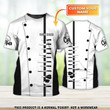 Chef Pattern Knives Uniform Personalized Name 3D White Tshirt (Non Workwear)