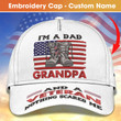 Personalized Dad, Grandpa, and Veteran Embroidery Cap: Embrace Your Fearless Spirit