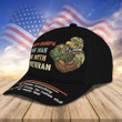 Veterans Embroidery Cap: Grumpy Grandpa - The Man, The Myth, The Veteran.