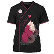 Pink Nail Artist T shirt Custom Nail Salon Uniform Manicurist Tee Shirt [Non Workwear]