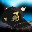 Fernch Horn Classic Cap 3D Baseball Cap Gift For Fernch Horn Lover 02