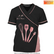 Rose Luxury Baker Custom T-Shirt Baking Uniform Bakery Tool Tshirt [Non-Workwear]