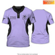 Luxury Scrubs Medical Uniform Women and Man Custom Nurse Purple Tshirt