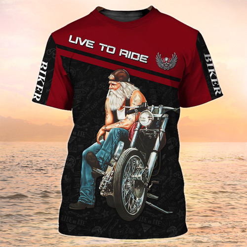 Biker Shirt Live To Ride Gifts For Men