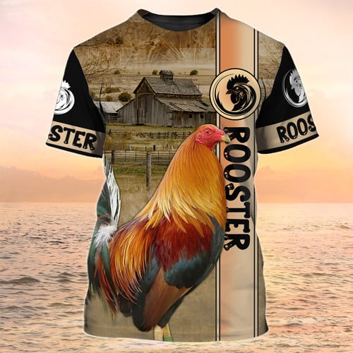 Rooster Tshirt Farm Life Shirt