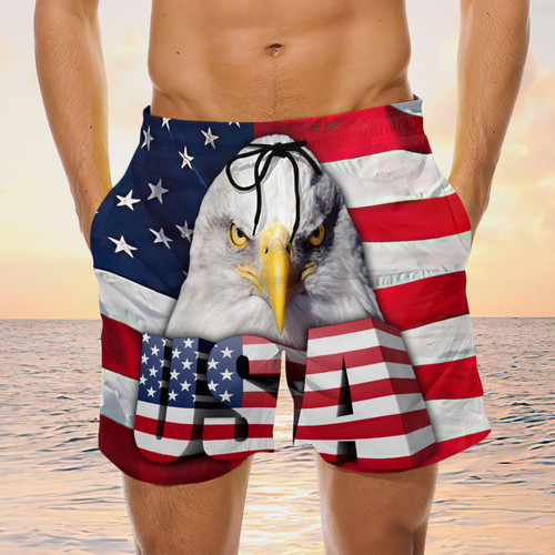 American Board Shorts, Eagle Shorts, Men's Swim Shorts