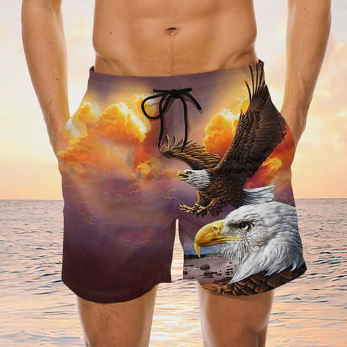 Eagle Board Shorts, Gifts For Men Swim Shorts