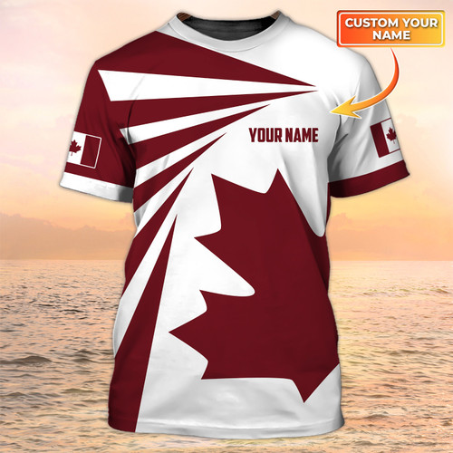 Canada Tshirt, Love Canada Custom 3D All Over Printed Shirts