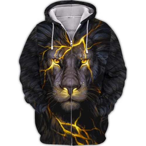 King Lion 3D Printed Hoodie Tshirt