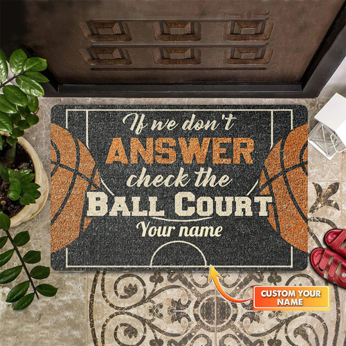Basketball Lovers Mat, Basketball Doormat, Basketball Mat, Basketball Door Rug