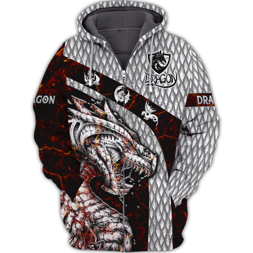 Dragon 3D Hoodie All Over Printed - Dragon Tattoo Jacket 3D print for Woman