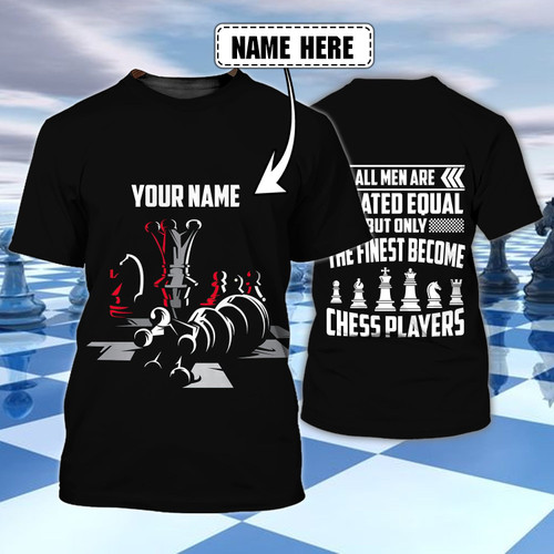 Chess Player - Personalized Name 3D T Shirt - Hd98