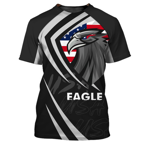 Eagle Shirts USA Eagle 3D Full Print Zipper Hoodie Tshirt