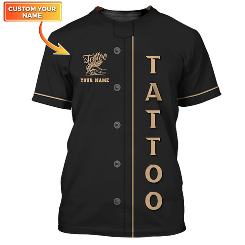 Tattoo Artist Personalized T-Shirt Classic Tattoo Uniform, Tattoo Studio Tee Shirt