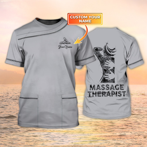 Massage Therapist Custom Shirt Grey [Non workwear]