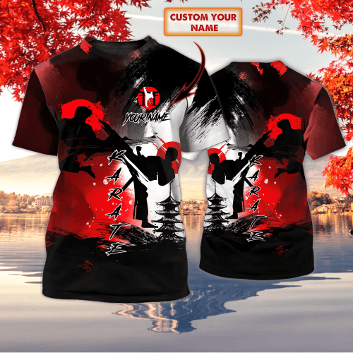Karate - Personalized Name 3D TShirt - Nt168 - Ct175