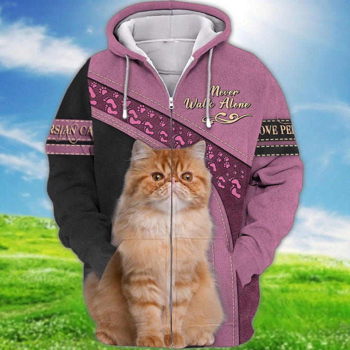 Persian Cat Love Never Walk Alone 3D Full Print 1601