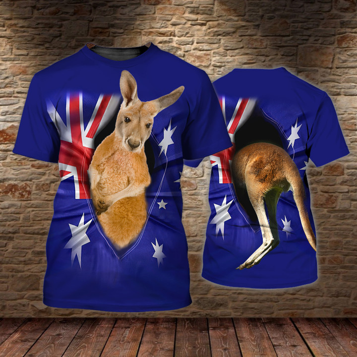 Love Kagaroo Australia 3D Shirts Tad