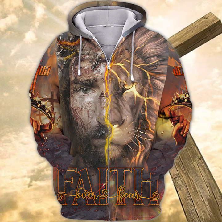 Faith Over Fear 3D Full Print Shirts 1512