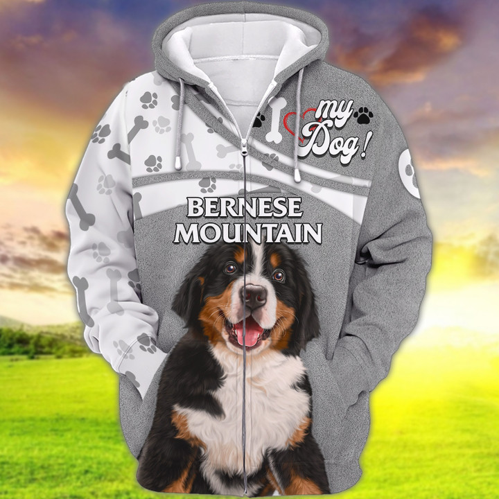 Bernese Mountain I Love My Dog 3d Full Print