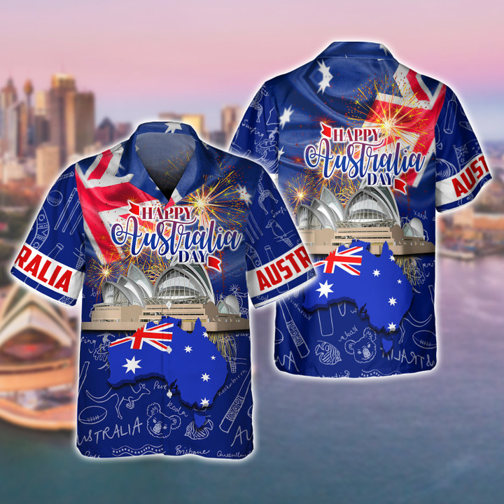 Happy Australia Day 3D Shirts Tad 100