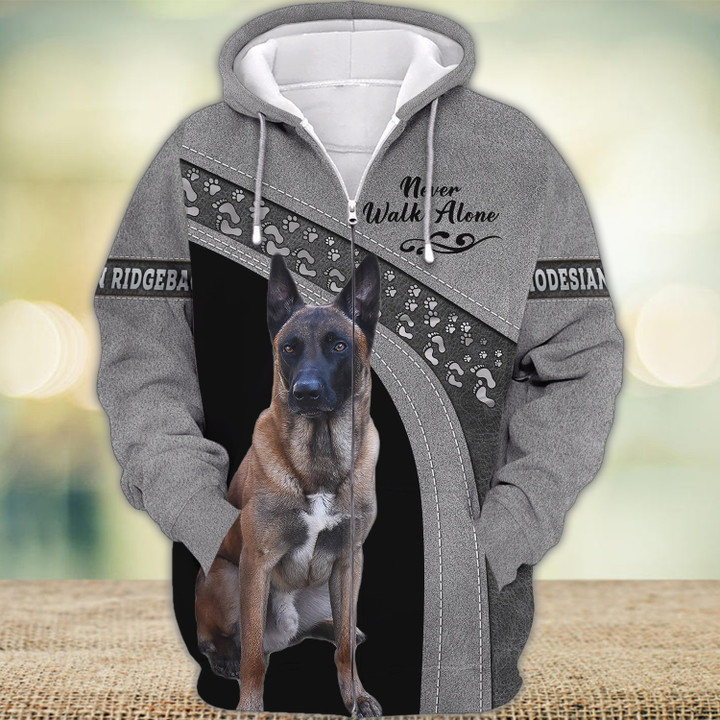 Malinois Never Walk Alone 3D Full Print Shirts 1744